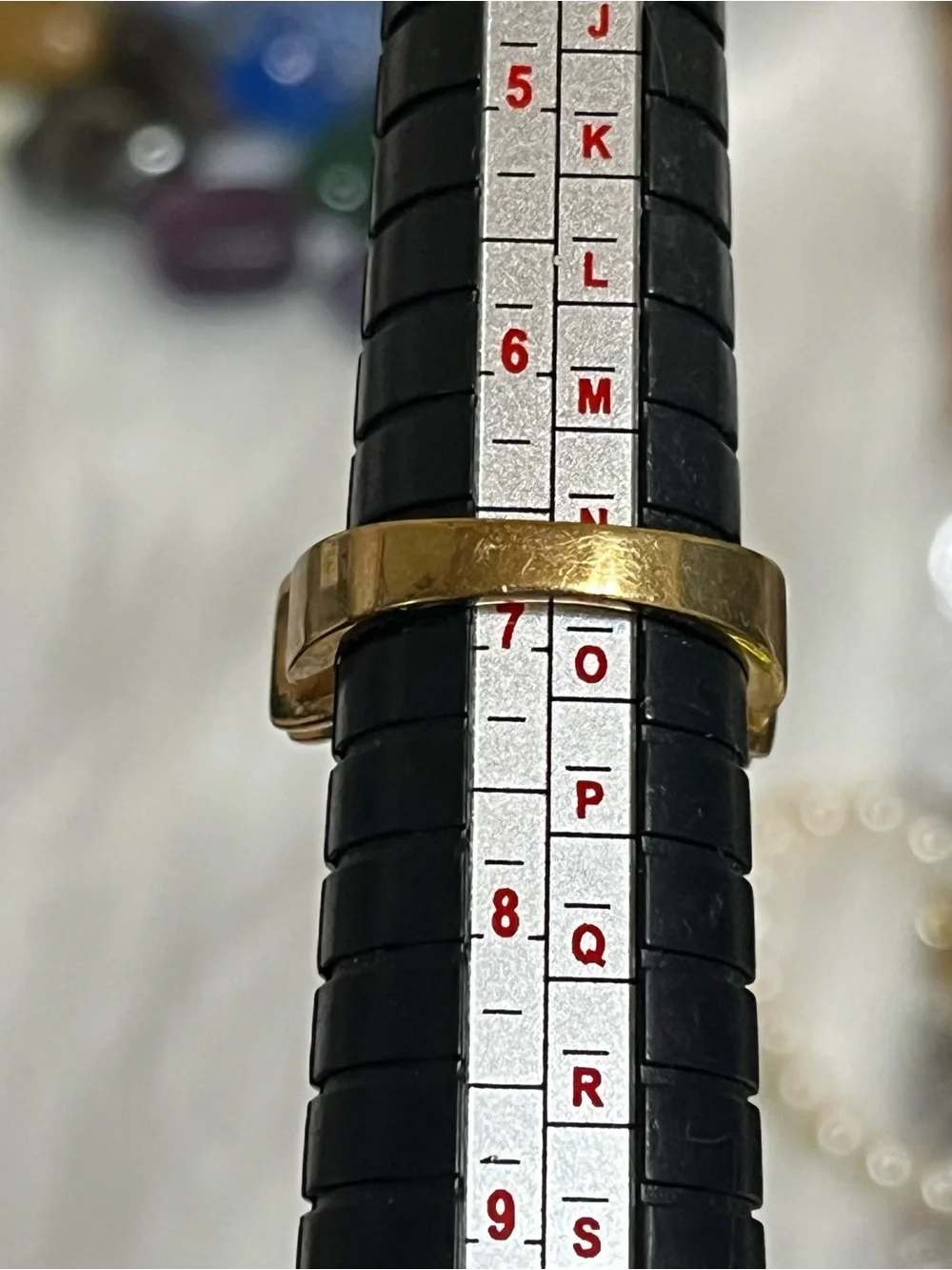 Channel Set Gold Ring